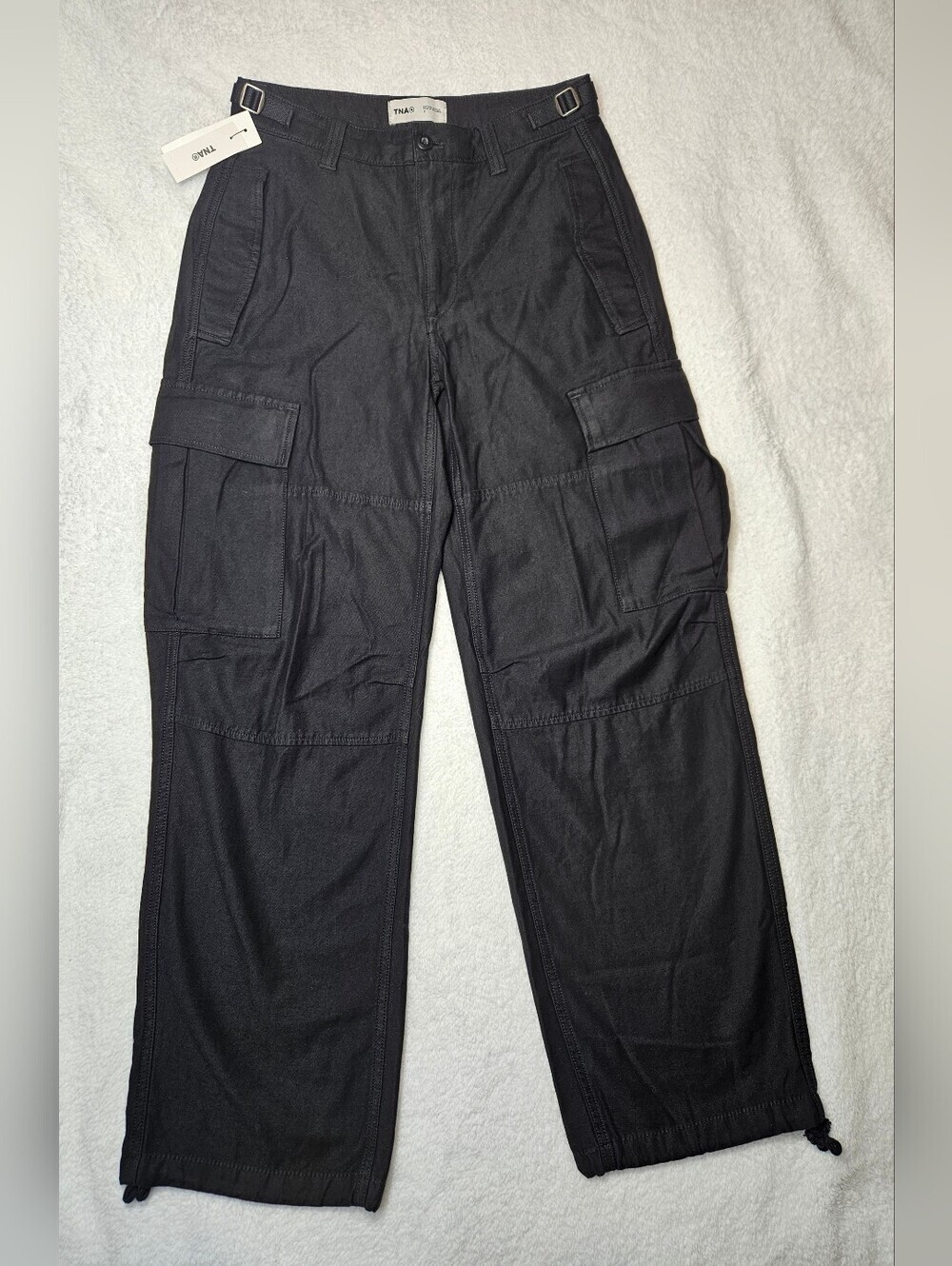 TNA  Supply  Black Cargo Pants with Utility Pockets